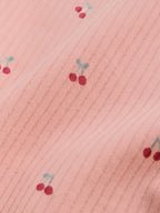 Pink Cherry Print 5 Pack Long Sleeve Baby Bodysuit