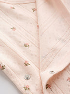 Brown Ditsy Floral Wrap Baby Bodysuits 5 Pack