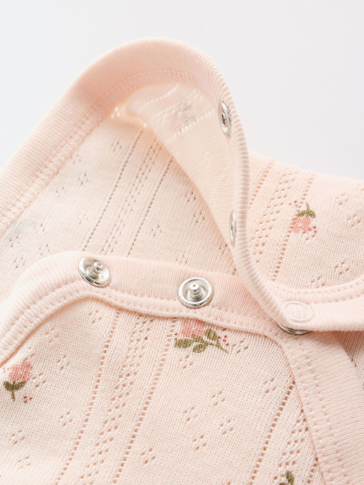 Brown Ditsy Floral Wrap Baby Bodysuits 5 Pack