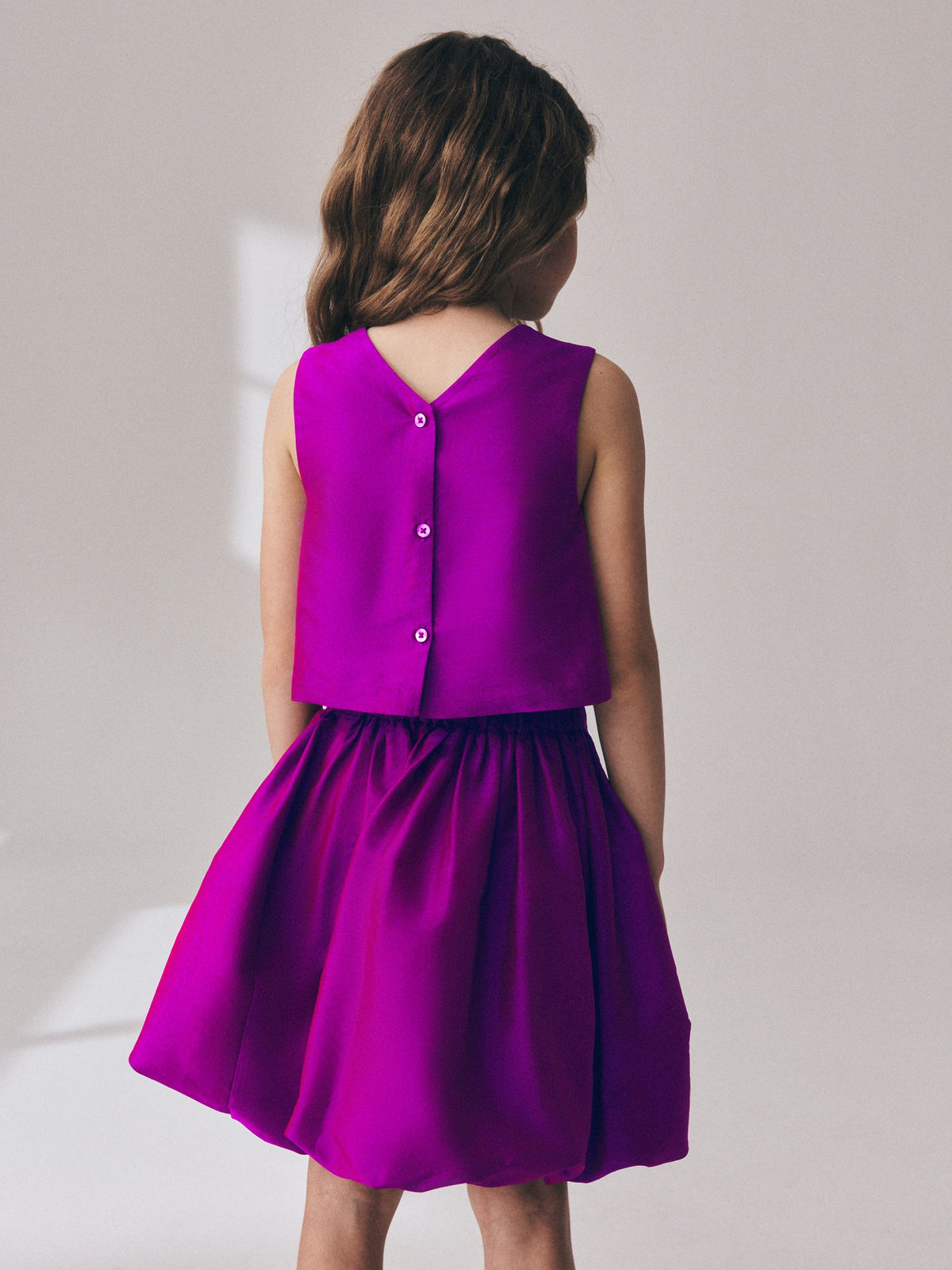 Magenta Pink Top Skirt Set (3-16yrs)