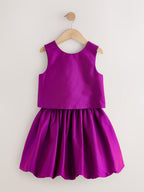 Magenta Pink Top Skirt Set (3-16yrs)