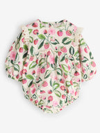 Pink / White Cath Kidston Baby Woven Romper