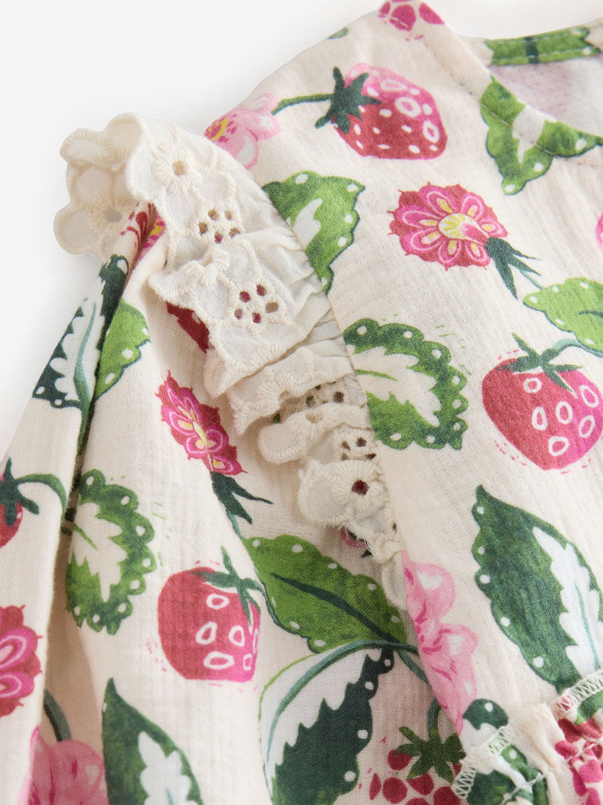 Pink / White Cath Kidston Baby Woven Romper