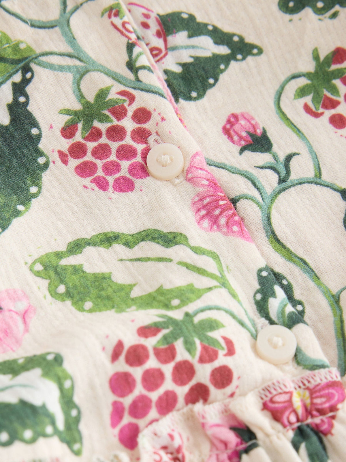 Pink / White Cath Kidston Baby Woven Romper