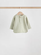 Green/Blue/Brown Stripe Baby Top & Leggings Set 6 Piece (0mths-3yrs)
