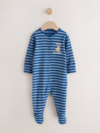 Navy Little Brother Family Baby Sleepsuit (0-2yrs)