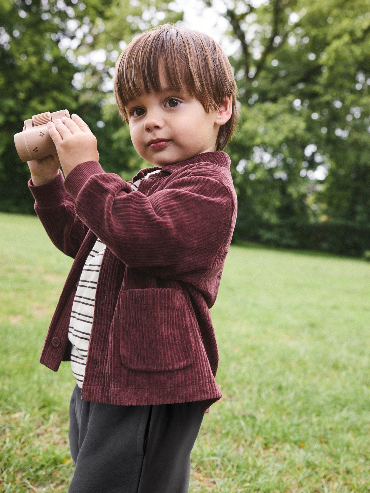 Burgundy Red Smart Jacket Top & Trousers Set 3 Piece (3mths-7yrs)