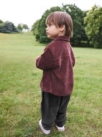Burgundy Red Smart Jacket Top & Trousers Set 3 Piece (3mths-7yrs)