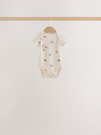 Blue Character Short Sleeve Baby Bodysuits 7 Pack