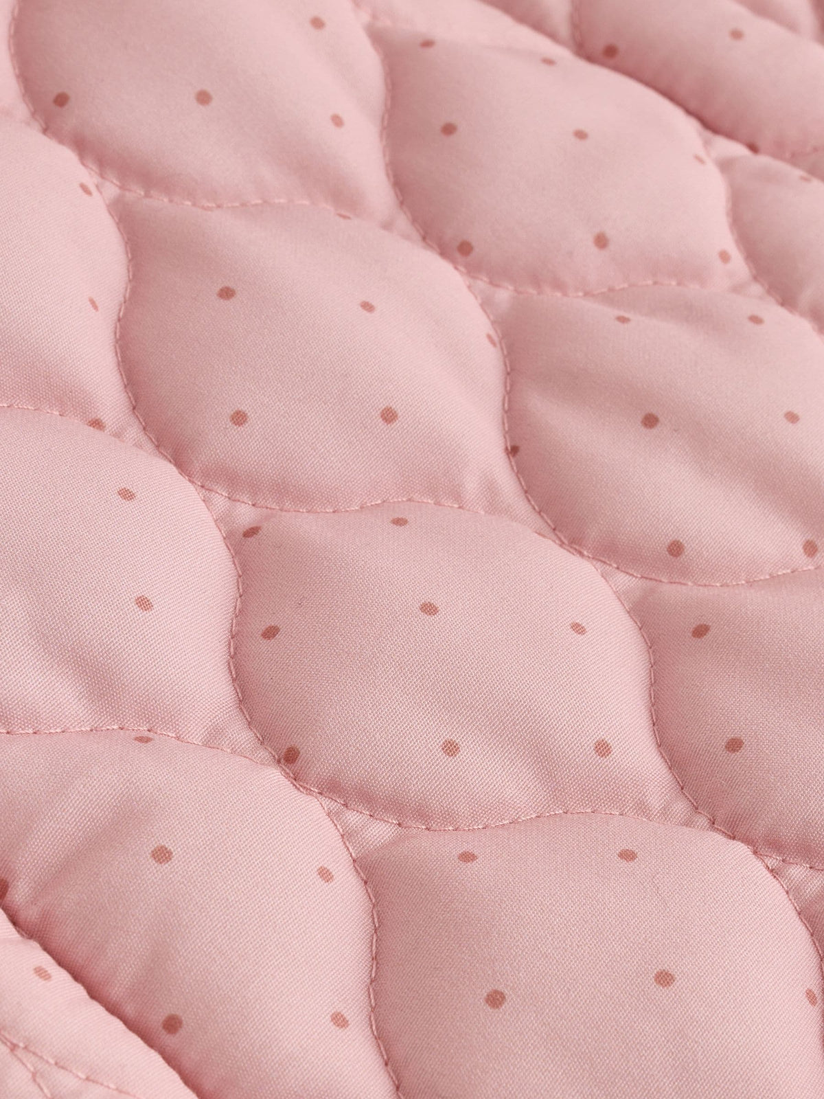 Pink Nylon Spot Double Zip Hooded Baby All-In-One (0mths-2yrs)