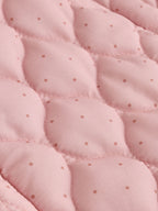 Pink Nylon Spot Double Zip Hooded Baby All-In-One (0mths-2yrs)