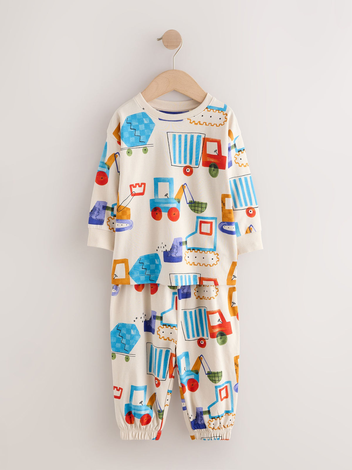Bright Digger Long Sleeve Oversized Pyjamas 3 Pack (9mths-8yrs)