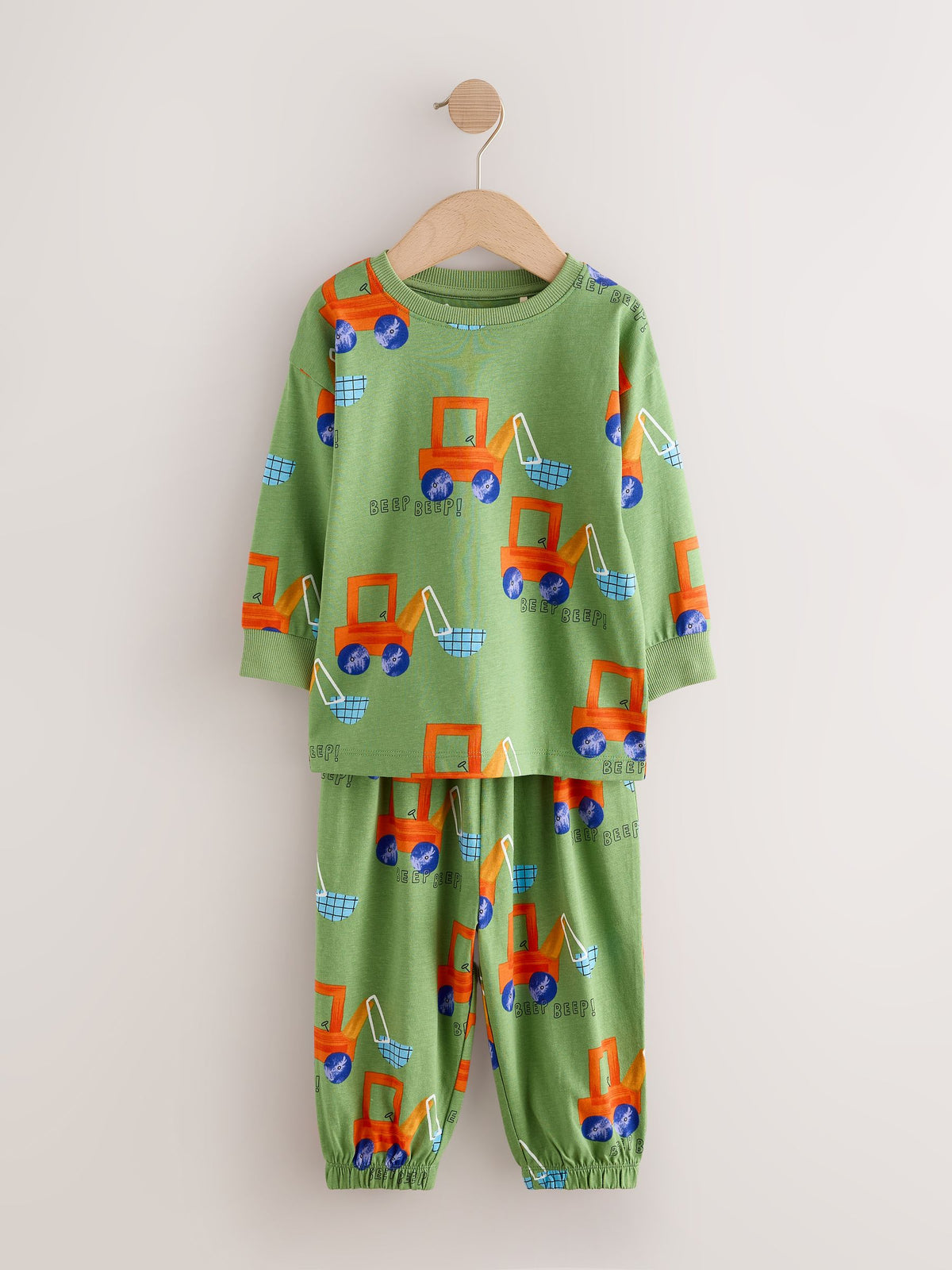 Bright Digger Long Sleeve Oversized Pyjamas 3 Pack (9mths-8yrs)