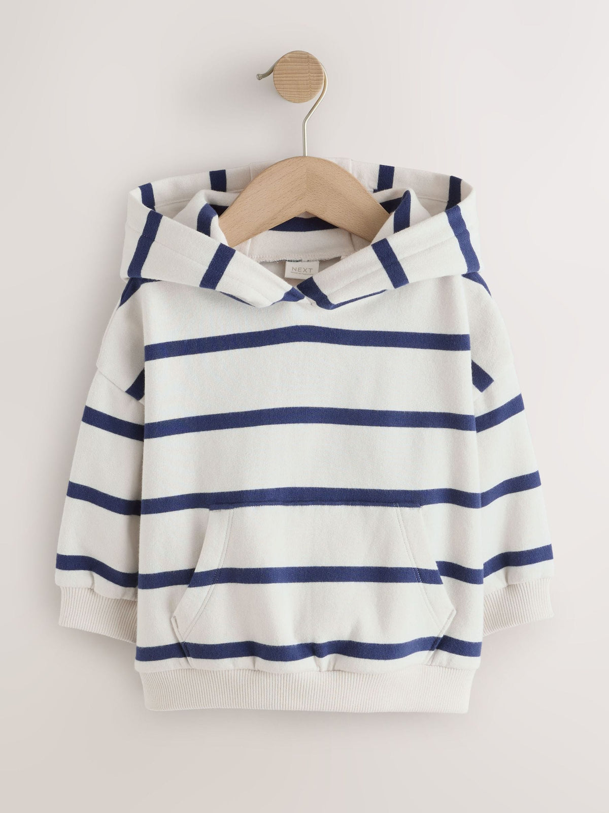Navy/White Stripe Hoodie (3mths-7yrs)