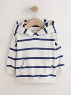 Navy/White Stripe Hoodie (3mths-7yrs)