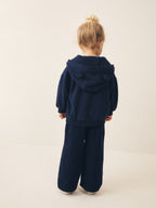 Navy Zip Up Hoodie (3mths-7yrs)