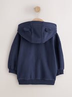 Navy Zip Up Hoodie (3mths-7yrs)