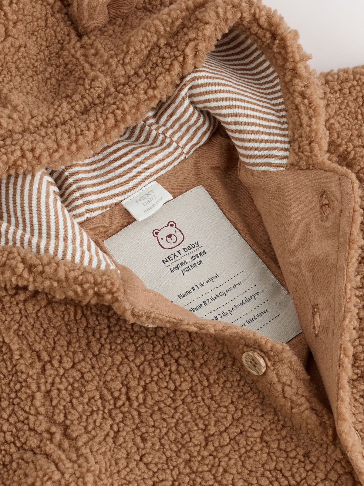 Brown Borg Hooded Baby Pramsuit