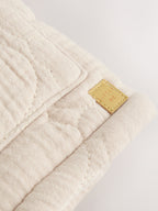 Cream Crinkle Bear Face Quilted Baby Jacket
