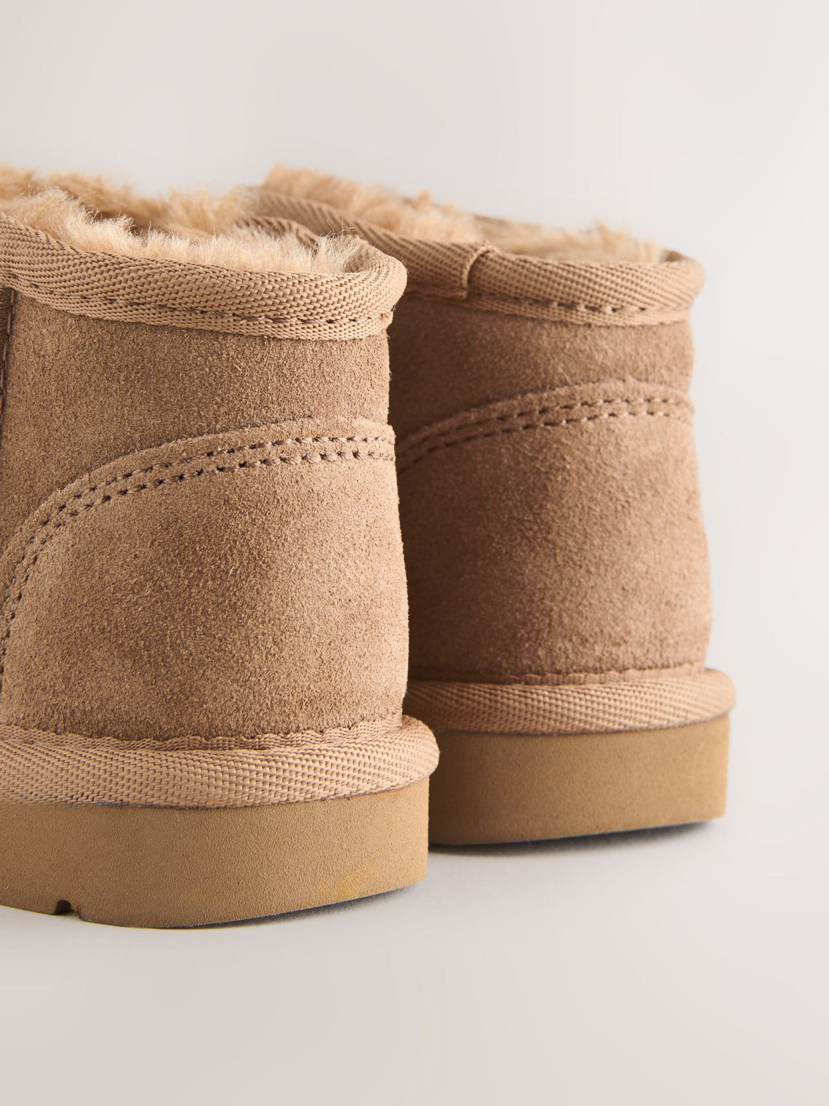 Tan Brown Standard Fit (F) Water Repellent Suede Pull On Boots