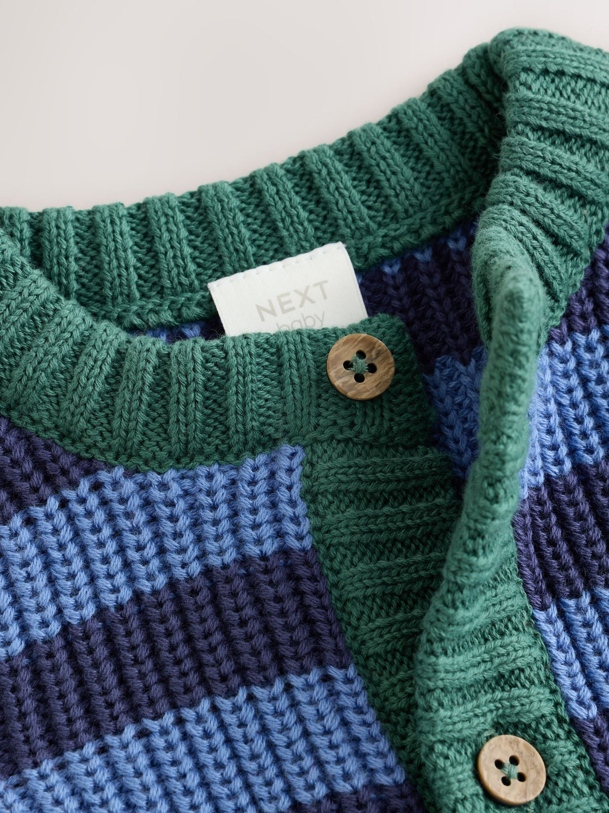 Blue Stripe Knitted Cardigan and Legging Baby Set (0mths-2yrs)