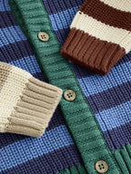 Blue Stripe Knitted Cardigan and Legging Baby Set (0mths-2yrs)