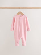 Pink Baby Sleepsuits 3 Pack (0mths-3yrs)
