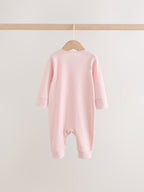 Pink Baby Sleepsuits 3 Pack (0mths-3yrs)