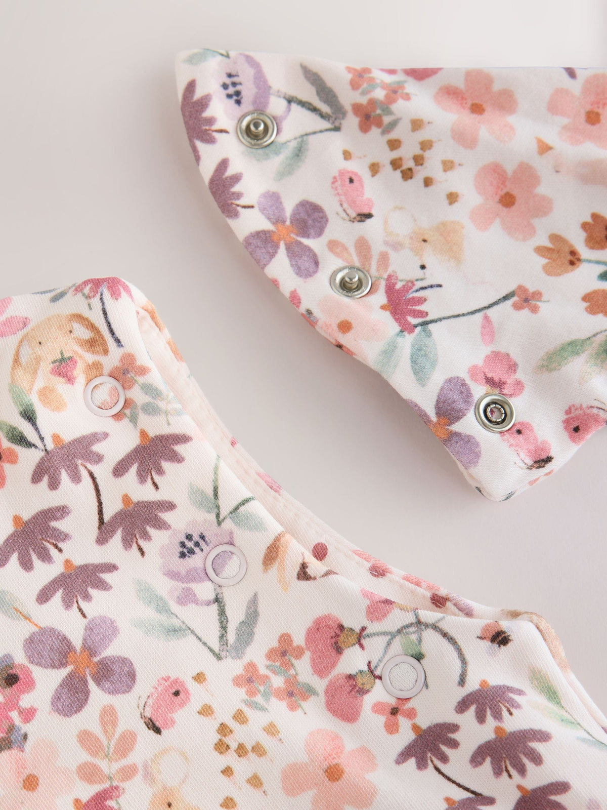 Pink Floral 2.5 Tog Removable Sleeve Baby Sleep Bag