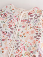 Pink Floral 2.5 Tog Removable Sleeve Baby Sleep Bag