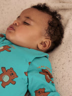 Green Bear Hugs 2.5 Tog Removable Sleeve Baby Sleep Bag