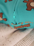 Green Bear Hugs 2.5 Tog Removable Sleeve Baby Sleep Bag