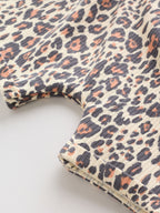 Pink and Leopard Printed Button T-Shirt Jersey Baby Rompers 3 Pack