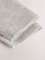 Grey/Blue/Neutral Long Sleeve Baby Bodysuits 5 Pack