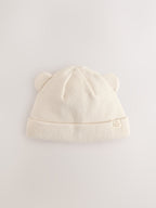 Neutral / Tan Rib Baby Beanie Hats 2 Pack