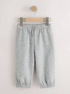 Grey/Black Wide Cuffed Joggers 3 Pack (3mths-7yrs)