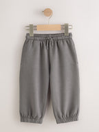Grey/Black Wide Cuffed Joggers 3 Pack (3mths-7yrs)