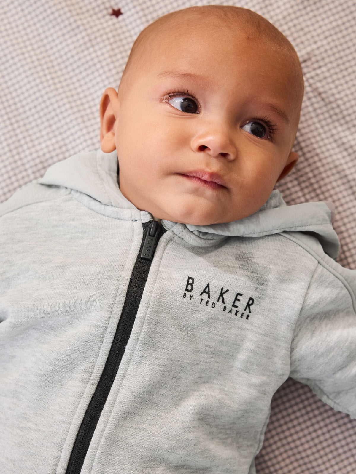 Baker by Ted Baker Grey Hooded Zip Romper