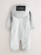 Baker by Ted Baker Grey Hooded Zip Romper