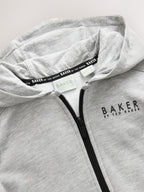 Baker by Ted Baker Grey Hooded Zip Romper