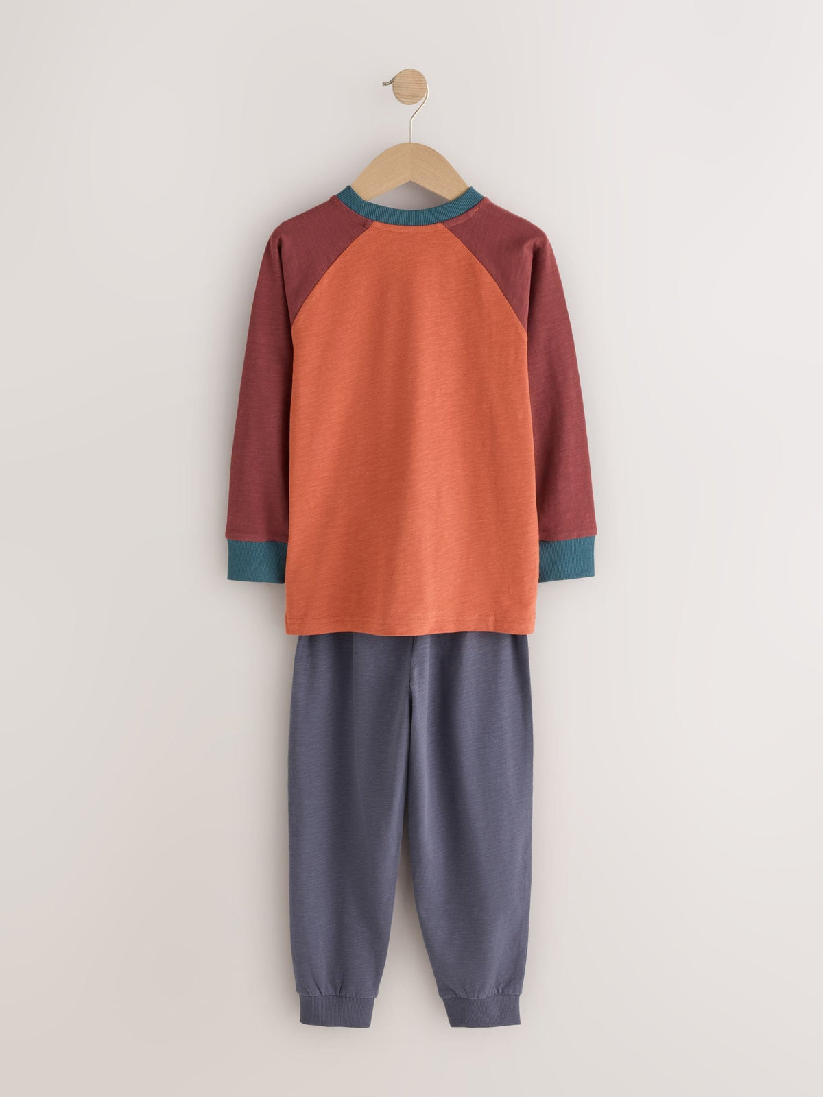 Orange/Navy/Green Stripe Long Sleeve Jogger Pyjamas Set 3 Pack (3-16yrs)
