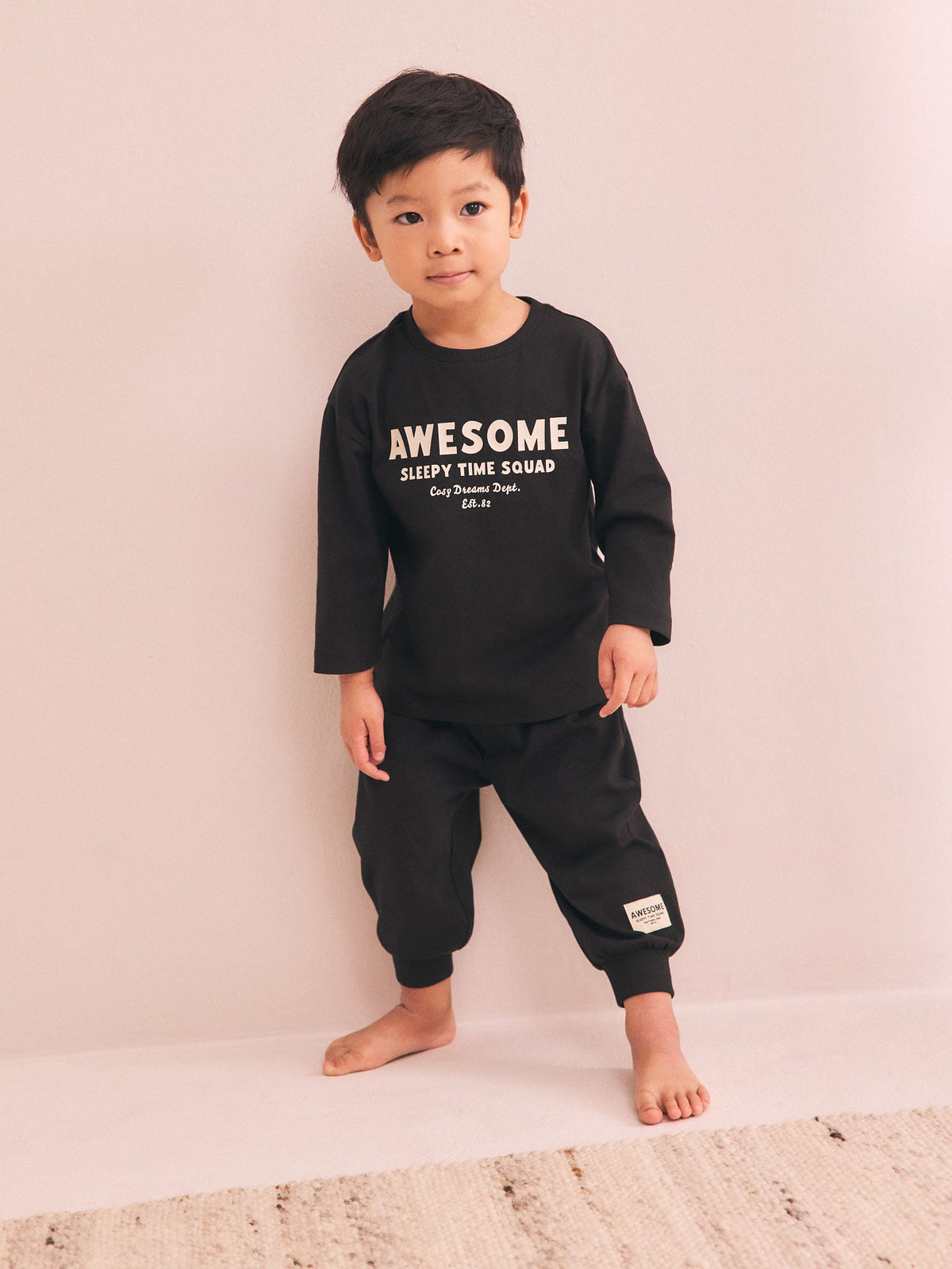 Black/Red/Stone Oversized Pyjamas 3 Pack (9mths-11yrs)