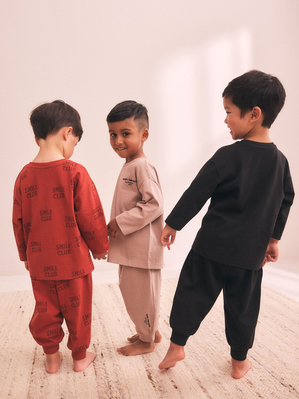 Black/Red/Stone Oversized Pyjamas 3 Pack (9mths-11yrs)