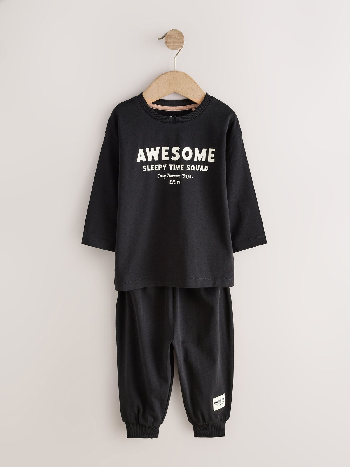 Black/Red/Stone Oversized Pyjamas 3 Pack (9mths-11yrs)