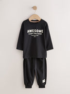 Black/Red/Stone Oversized Pyjamas 3 Pack (9mths-11yrs)
