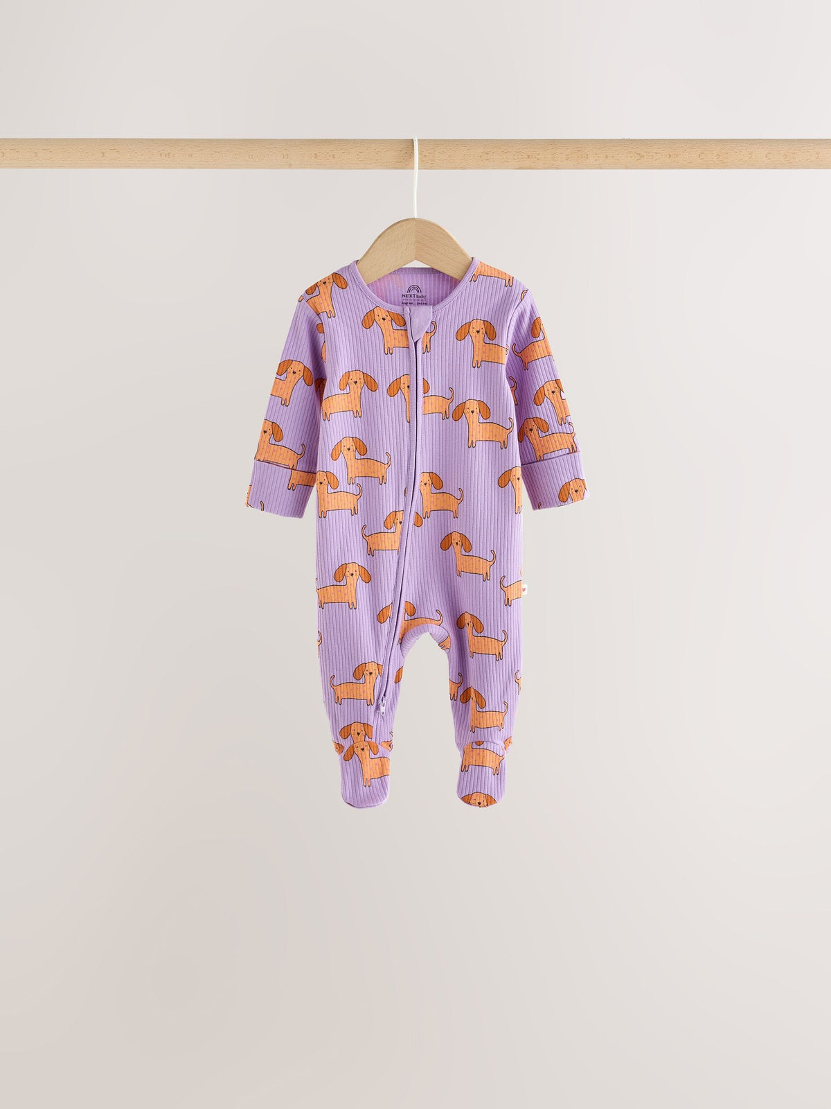 Bright Animal Two Way Zip Baby Sleepsuits 4 Pack (0mths-2yrs)