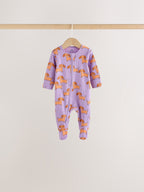 Bright Animal Two Way Zip Baby Sleepsuits 4 Pack (0mths-2yrs)