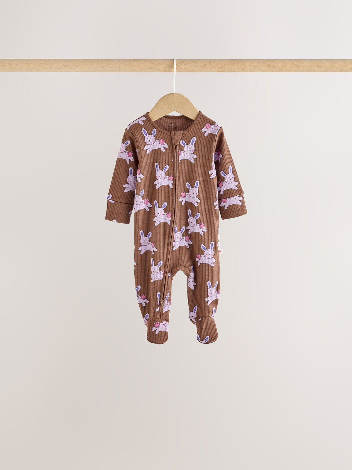 Bright Animal Two Way Zip Baby Sleepsuits 4 Pack (0mths-2yrs)