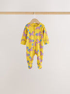 Bright Animal Two Way Zip Baby Sleepsuits 4 Pack (0mths-2yrs)