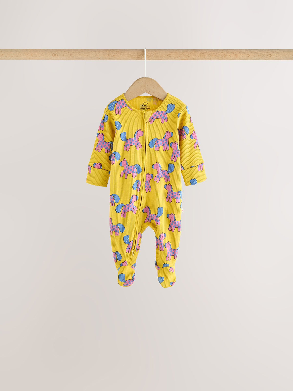Bright Animal Two Way Zip Baby Sleepsuits 4 Pack (0mths-2yrs)